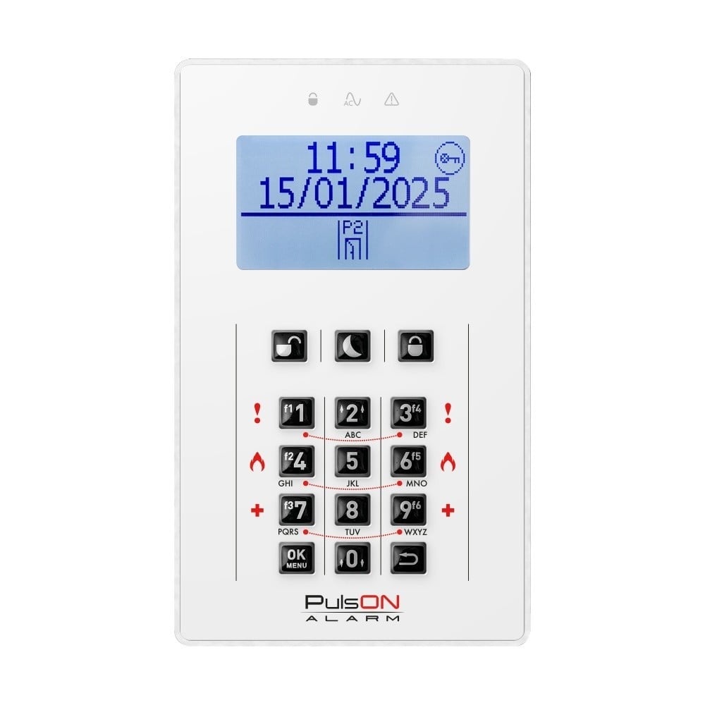 BCS BCS PULSON LCD/C WH Tastiera LCD bianca con tasti in gomma - ACCESSO E CONTROLLO | TecnoCARE.net Sabaudia, Latina, Terracina, San Felice Circeo e Pontinia