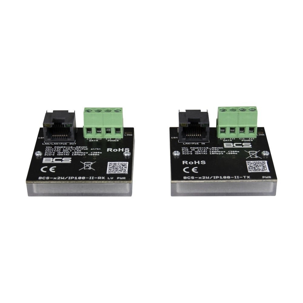 BCS BCS BCS-X2W/IP100-II Convertitore Ethernet PoE Attivo 100Mbps per 300m - QUADRI ELETTRICI E COMPONENTI | TecnoCARE.net Sabaudia, Latina, Terracina, San Felice Circeo e Pontinia