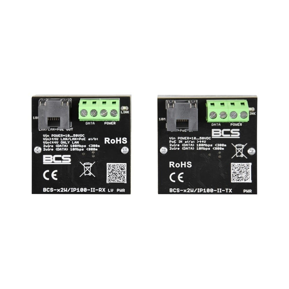 BCS BCS BCS-X2W/IP100-II Convertitore Ethernet PoE Attivo 100Mbps per 300m - QUADRI ELETTRICI E COMPONENTI | TecnoCARE.net Sabaudia, Latina, Terracina, San Felice Circeo e Pontinia