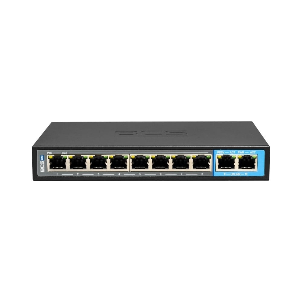 BCS BCS BCS-B-SP0802G Switch PoE a 8 porte con tecnologia exPoE 100Mbps - RETI | TecnoCARE.net Sabaudia, Latina, Terracina, San Felice Circeo e Pontinia