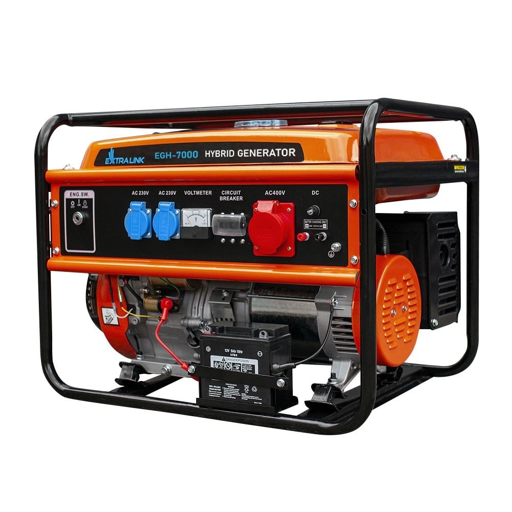 EXTRALINK Extralink EX.30714 gruppo elettrogeno 7000 W 25 L Benzina Nero, Arancione - GENERATORI | TecnoCARE.net Sabaudia, Latina, Terracina, San Felice Circeo e Pontinia