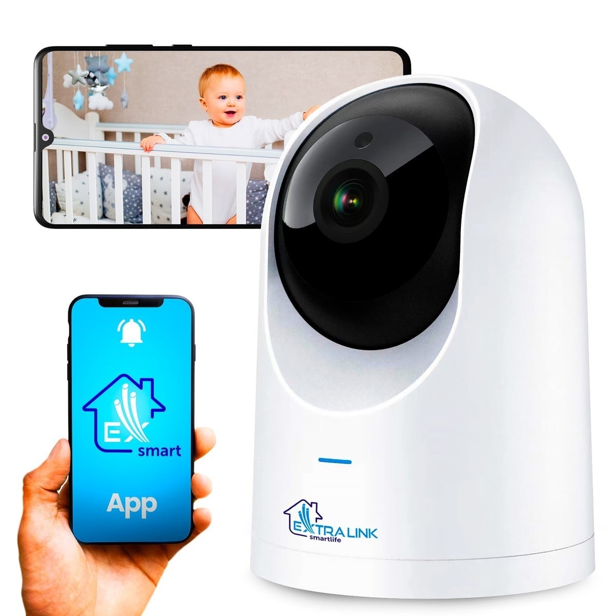EXTRALINK Extralink Smart Life HomeEye | Telecamera IP | PTZ, Wi-Fi, 2.5K, 4MP, Baby Monitor - SISTEMI DI SORVEGLIANZA | TecnoCARE.net Sabaudia, Latina, Terracina, San Felice Circeo e Pontinia