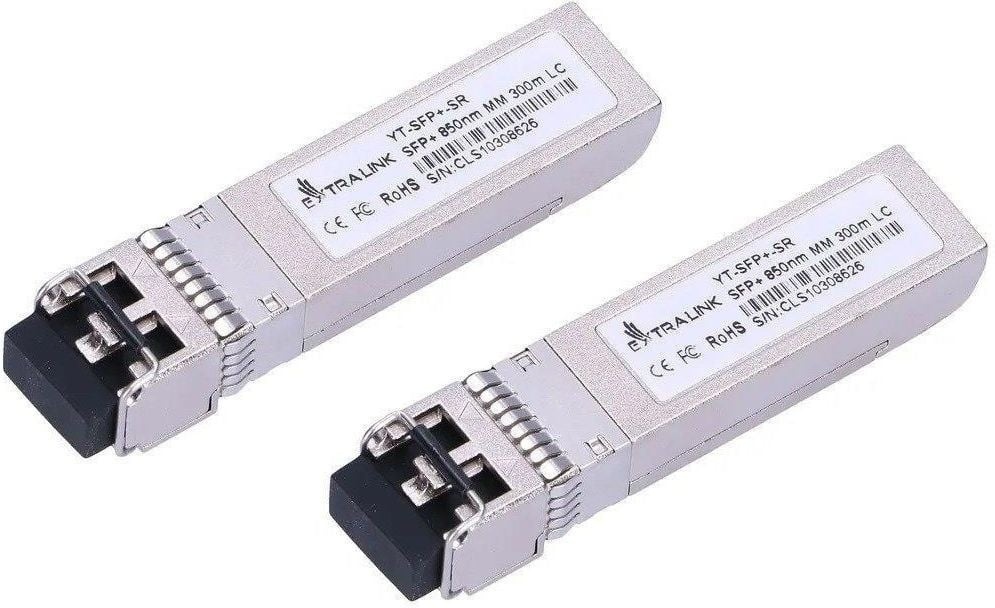 EXTRALINK Extralink SFP+ 10G 2-confezione | Modulo SFP+ | 10Gbps, LC/UPC, 850nm, 300m, multimodale, DOM, Dedicato a HP/Aruba - RETI | TecnoCARE.net Sabaudia, Latina, Terracina, San Felice Circeo e Pontinia