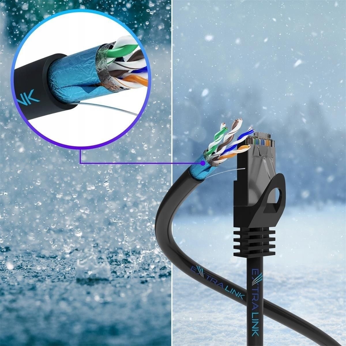 EXTRALINK Extralink CAT5E FTP (F/UTP) Esterno | Cavo di rete twisted pair | 50M - CAVI PER COMPUTER E PERIFERICHE | TecnoCARE.net Sabaudia, Latina, Terracina, San Felice Circeo e Pontinia