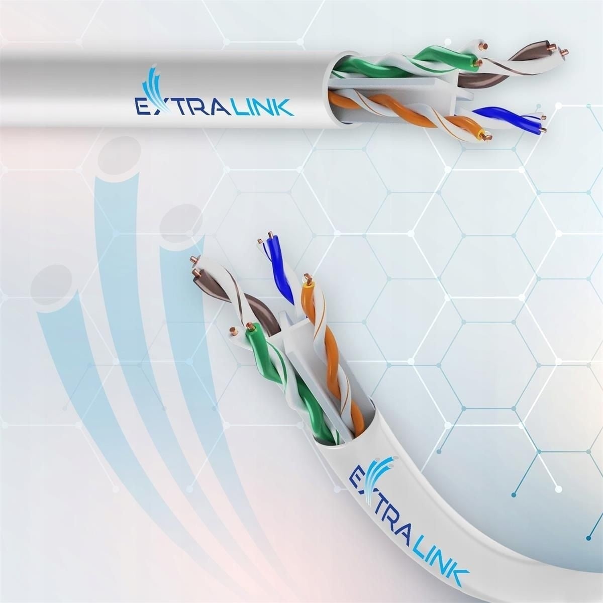 EXTRALINK Extralink CAT6 UTP (U/UTP) Interno | Cavo di rete twisted pair | 50M - CAVI PER COMPUTER E PERIFERICHE | TecnoCARE.net Sabaudia, Latina, Terracina, San Felice Circeo e Pontinia