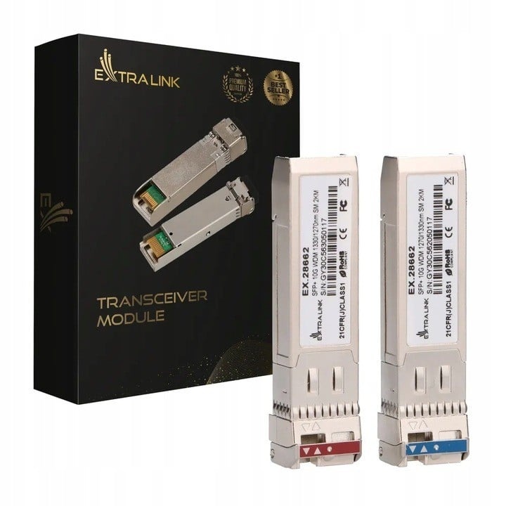 EXTRALINK Extralink SFP+ 10G WDM 1270/1330NM SM 2KM modulo del ricetrasmettitore di rete - RETI | TecnoCARE.net Sabaudia, Latina, Terracina, San Felice Circeo e Pontinia