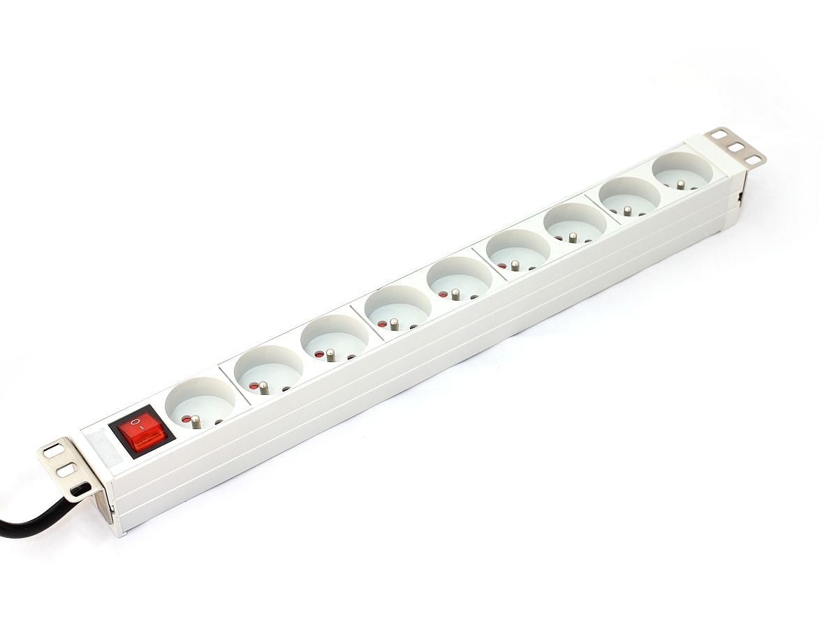 DIGITUS Digitus A-19-STRIP-4-IMP unità di distribuzione dell'energia (PDU) 9 presa(e) AC 1U Bianco - BATTERIE E ALIMENTATORI | TecnoCARE.net Sabaudia, Latina, Terracina, San Felice Circeo e Pontinia
