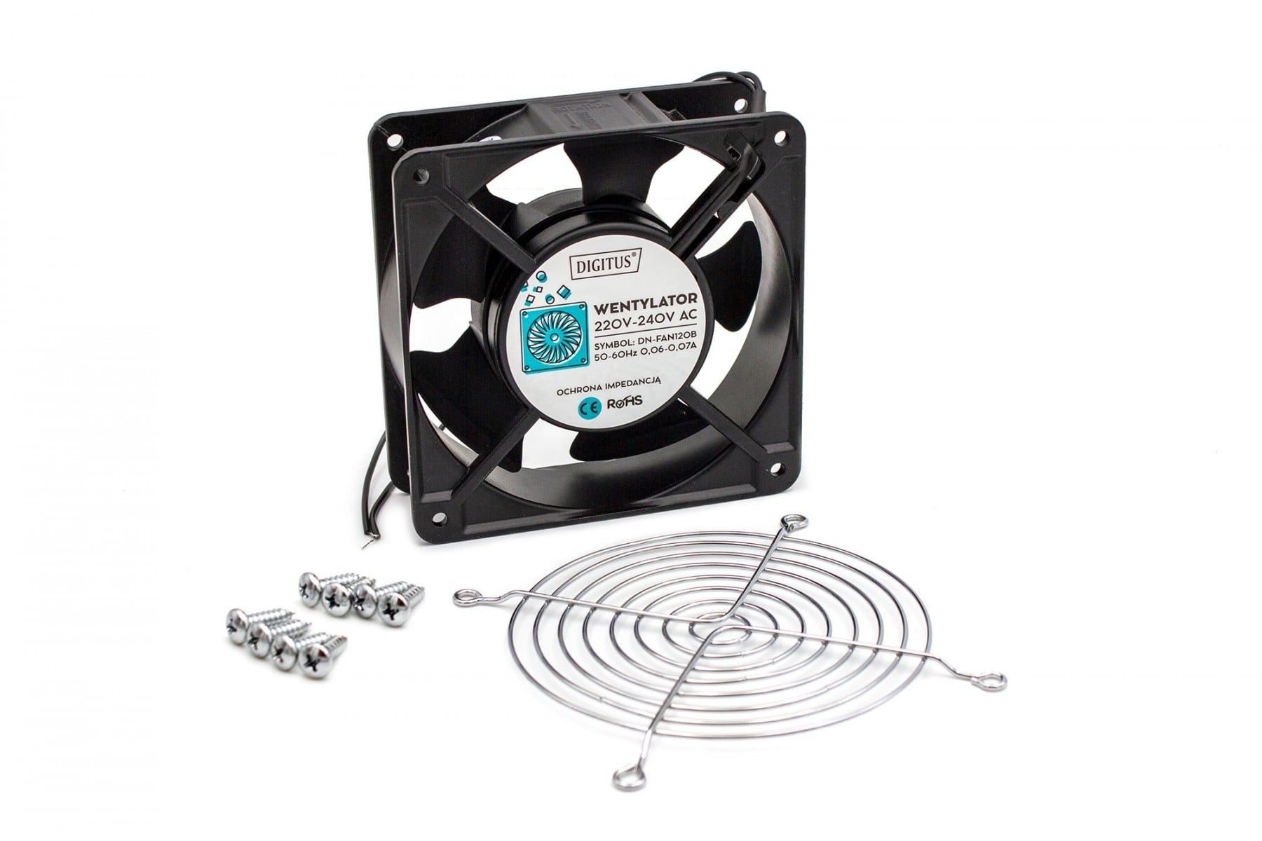 DIGITUS Digitus DN-FAN120B-KIT porta accessori Ventola di raffreddamento - COMPONENTI | TecnoCARE.net Sabaudia, Latina, Terracina, San Felice Circeo e Pontinia