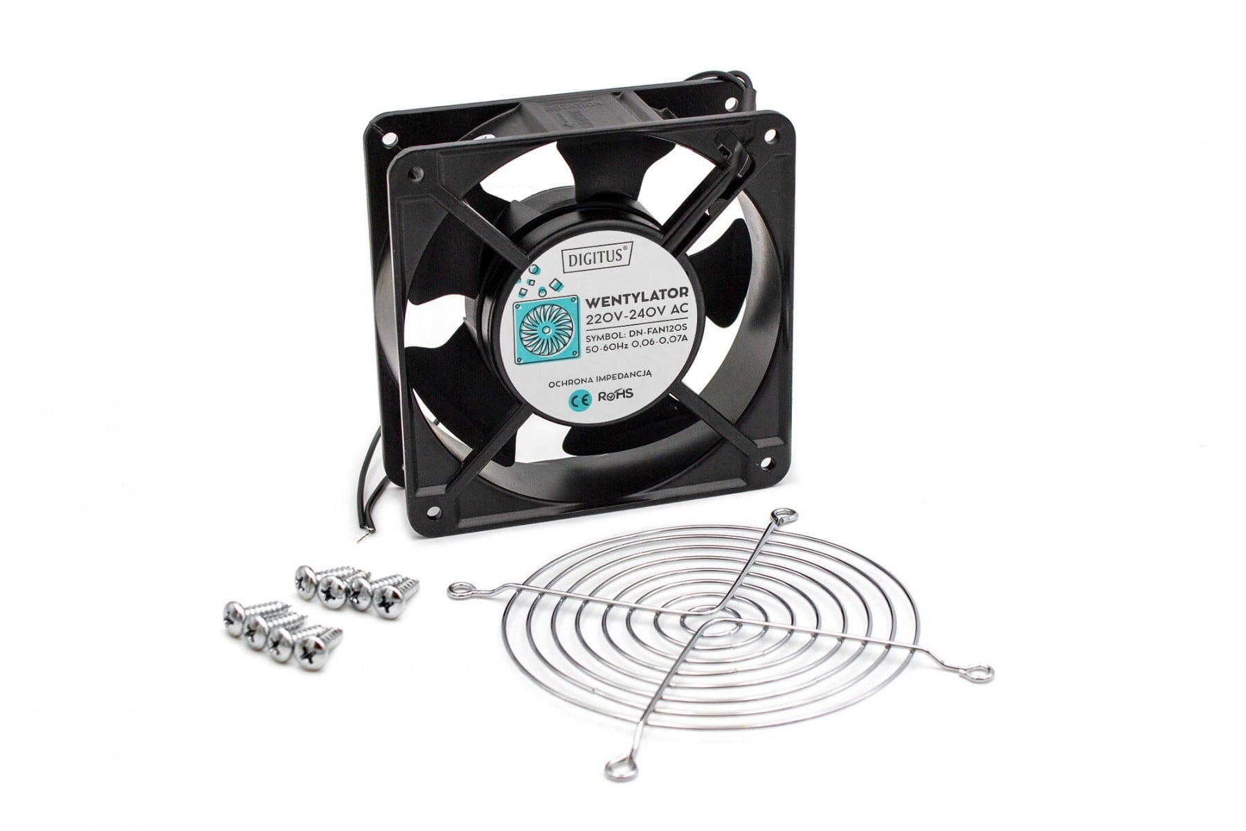 DIGITUS Digitus DN-FAN120S-KIT porta accessori Ventola di raffreddamento - COMPONENTI | TecnoCARE.net Sabaudia, Latina, Terracina, San Felice Circeo e Pontinia