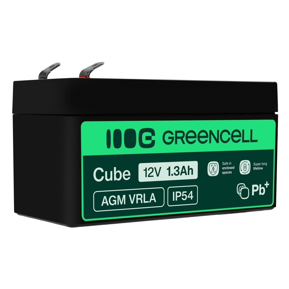 GREEN CELL Green Cell AGM Battery 12V 1.3Ah - Batteria - Mono (D) - BATTERIE E ALIMENTATORI | TecnoCARE.net Sabaudia, Latina, Terracina, San Felice Circeo e Pontinia
