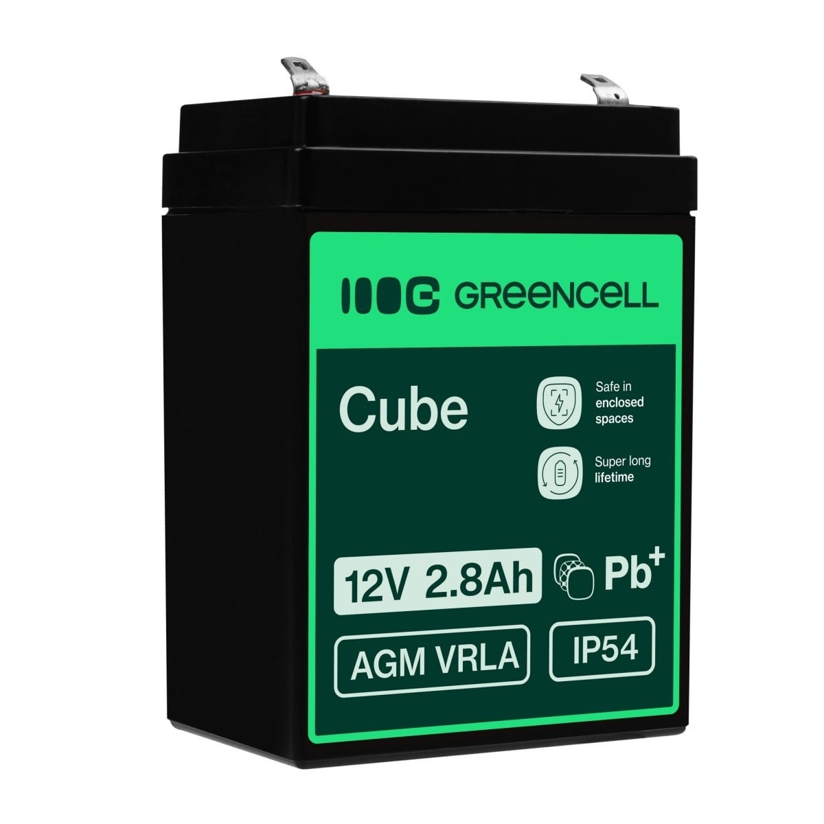 GREEN CELL Green Cell AGM Battery 12V 2.8Ah - Batteria - Baby (C) - BATTERIE E ALIMENTATORI | TecnoCARE.net Sabaudia, Latina, Terracina, San Felice Circeo e Pontinia