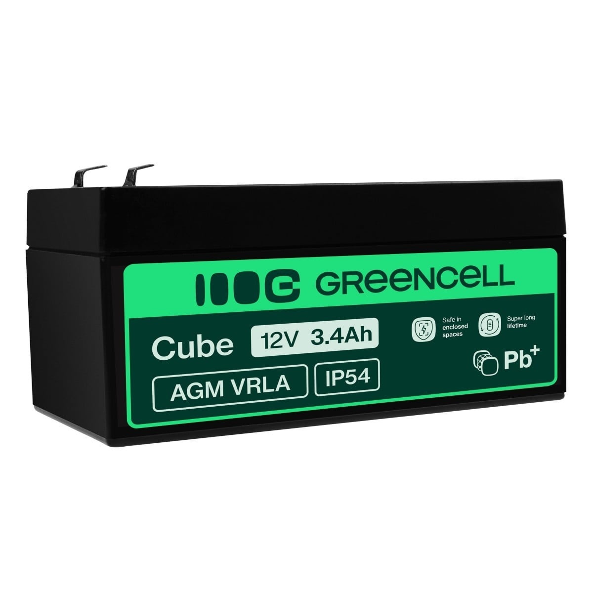 GREEN CELL Green Cell AGM Battery 12V 3.4Ah - Batteria - Mignon (AA) - BATTERIE E ALIMENTATORI | TecnoCARE.net Sabaudia, Latina, Terracina, San Felice Circeo e Pontinia