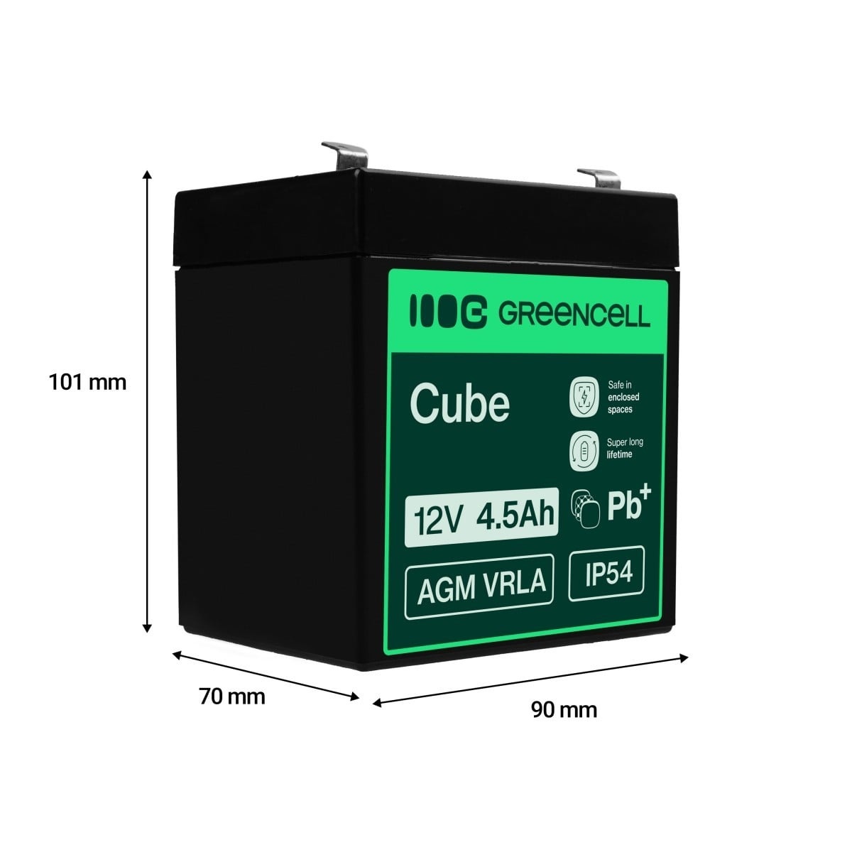 GREEN CELL Green Cell AGM Battery 12V 4.5Ah - Batteria - Mini (AAAA) - BATTERIE E ALIMENTATORI | TecnoCARE.net Sabaudia, Latina, Terracina, San Felice Circeo e Pontinia