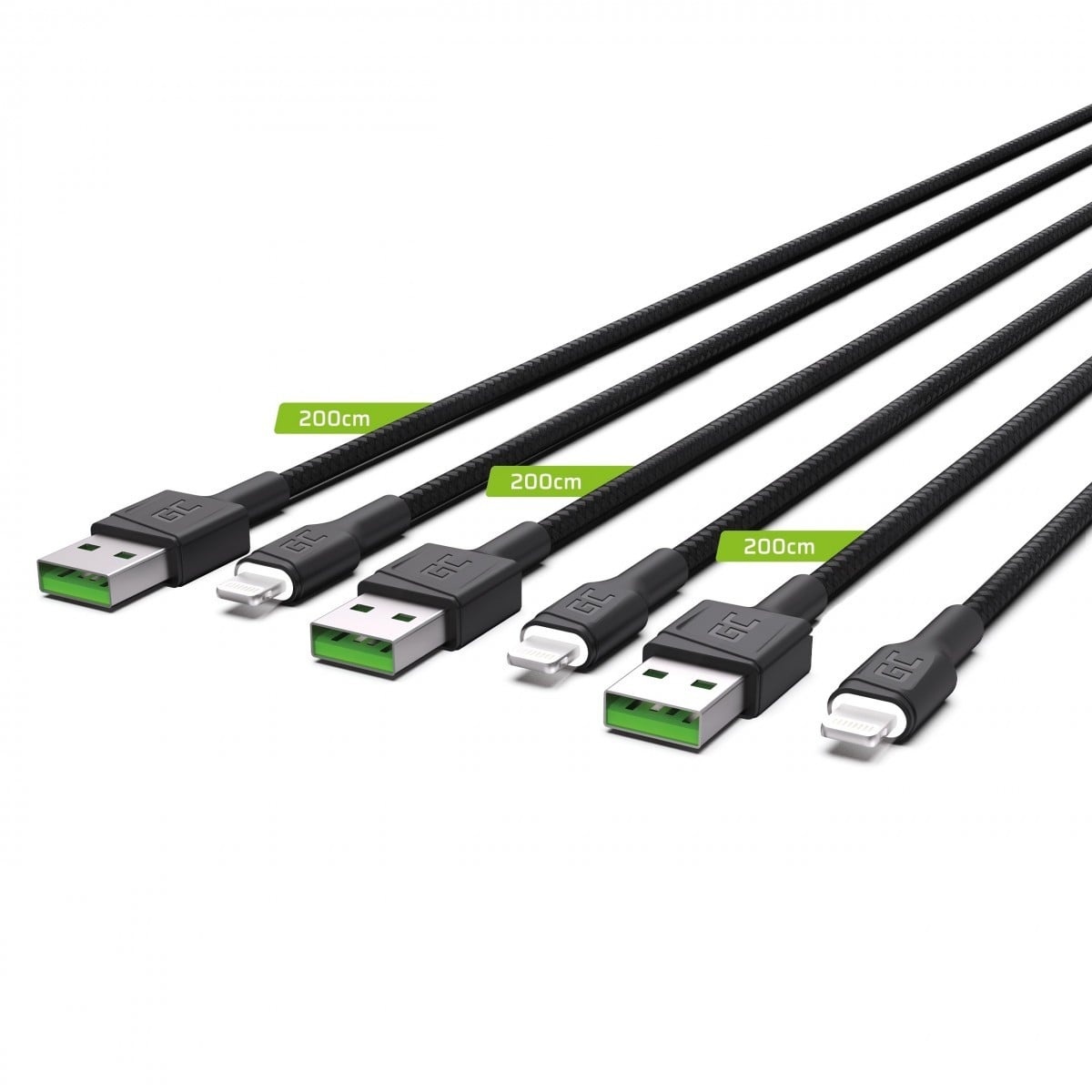GREEN CELL Green Cell KABGCSET06 cavo Lightning 2 m Nero - CAVI PER COMPUTER E PERIFERICHE | TecnoCARE.net Sabaudia, Latina, Terracina, San Felice Circeo e Pontinia