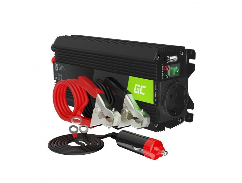 GREEN CELL Green Cell INVGC04 adattatore e invertitore Auto Nero - BATTERIE E ALIMENTATORI | TecnoCARE.net Sabaudia, Latina, Terracina, San Felice Circeo e Pontinia
