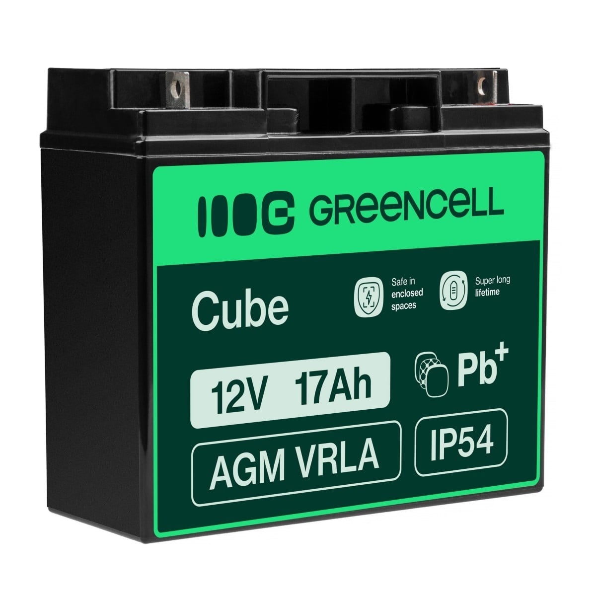 GREEN CELL Green Cell AGM Battery Lead Acid VRLA 12V 17Ah for motor boats and electric - Batteria - 17000 mAh - BATTERIE E ALIMENTATORI | TecnoCARE.net Sabaudia, Latina, Terracina, San Felice Circeo e Pontinia