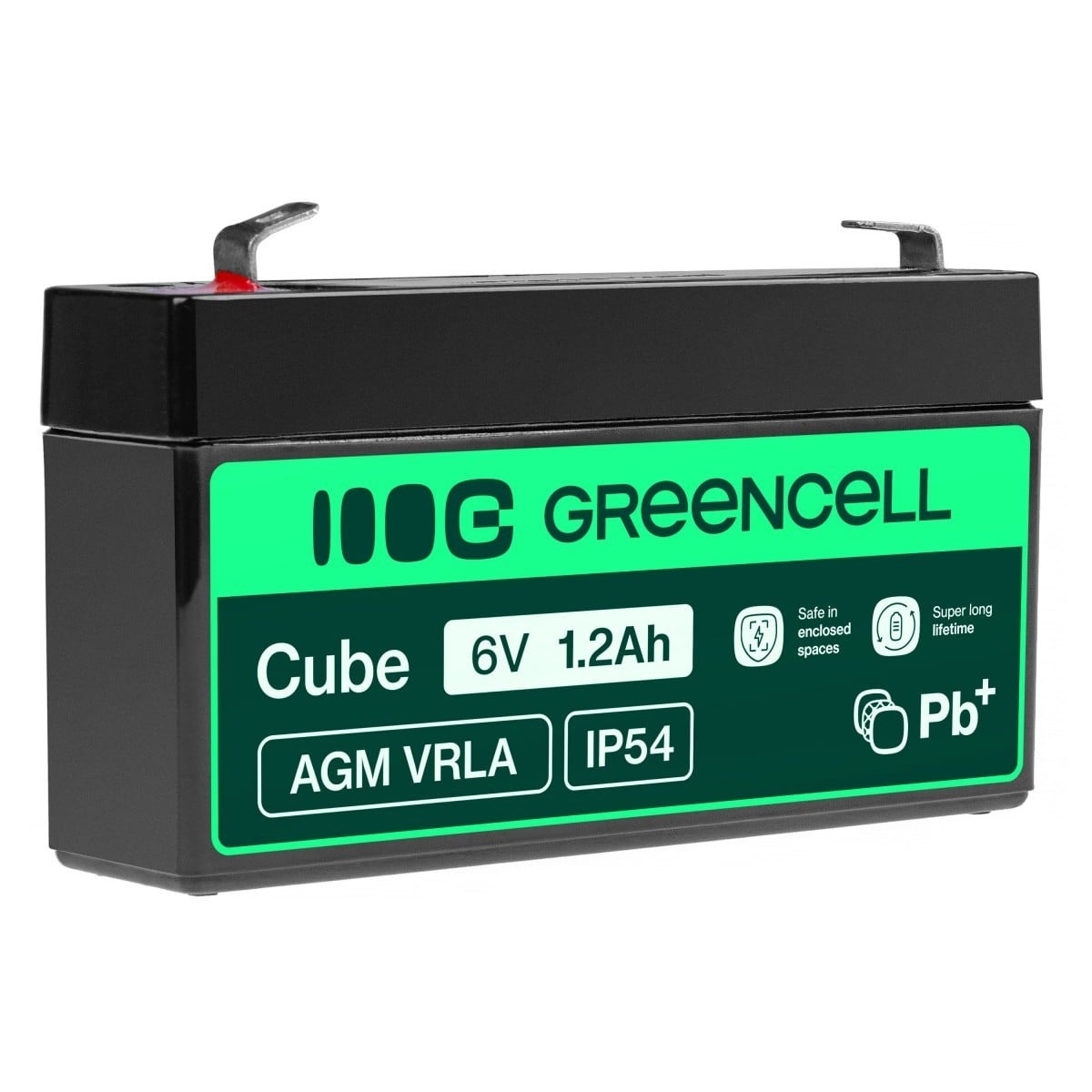 GREEN CELL Green Cell AGM Battery Lead Acid VRLA 6V 1.2Ah for toys and alarms - Batteria - Mono (D) - BATTERIE E ALIMENTATORI | TecnoCARE.net Sabaudia, Latina, Terracina, San Felice Circeo e Pontinia