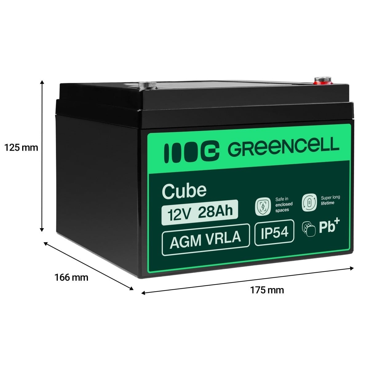 GREEN CELL Green Cell AGM Battery 12V 28Ah - BATTERIE E ALIMENTATORI | TecnoCARE.net Sabaudia, Latina, Terracina, San Felice Circeo e Pontinia