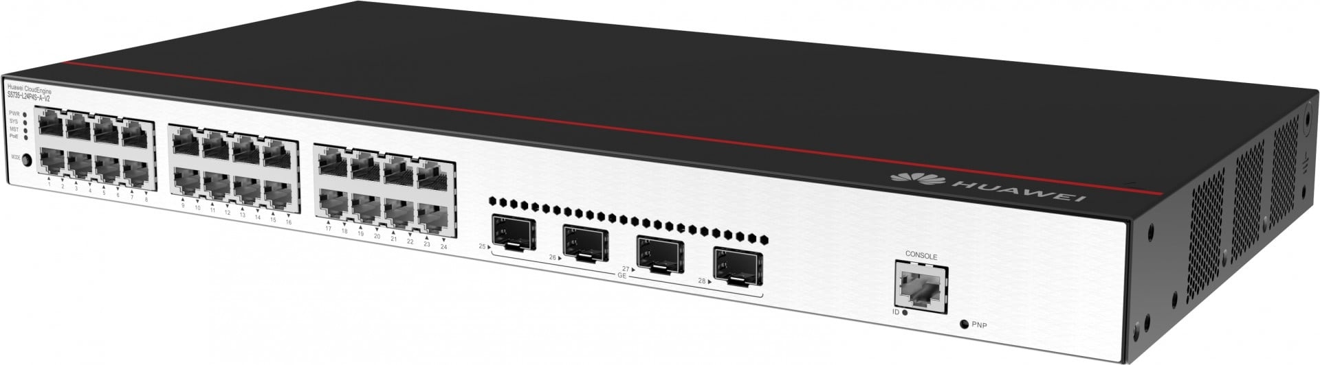 HUAWEI Huawei Switch S5735-L24P4S-A-V2 (24*GE ports, 4*GE SFP ports, PoE+, AC power) + license L-MLIC-S57L (98012021) - RETI | TecnoCARE.net Sabaudia, Latina, Terracina, San Felice Circeo e Pontinia