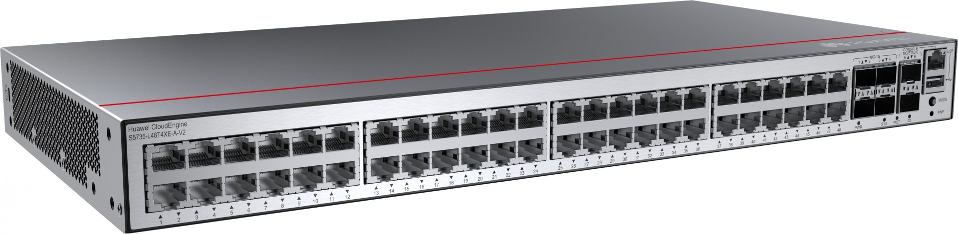 HUAWEI Huawei Switch S5735-L48T4XE-A-V2 (48*GE ports, 4*10GE SFP+ ports, 2*12GE stack ports, AC power) + license L-MLIC-S57L (98012040) - RETI | TecnoCARE.net Sabaudia, Latina, Terracina, San Felice Circeo e Pontinia
