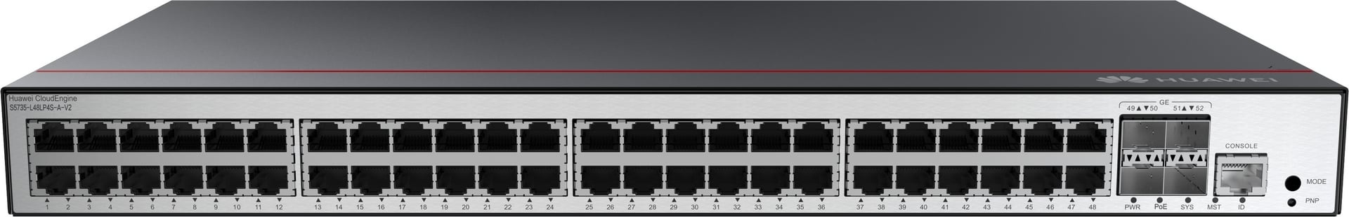 HUAWEI Huawei Switch S5735-L48LP4S-A-V2 (48*GE ports, 4*GE SFP ports, PoE+, AC power) + license L-MLIC-S57L (98012047) - RETI | TecnoCARE.net Sabaudia, Latina, Terracina, San Felice Circeo e Pontinia