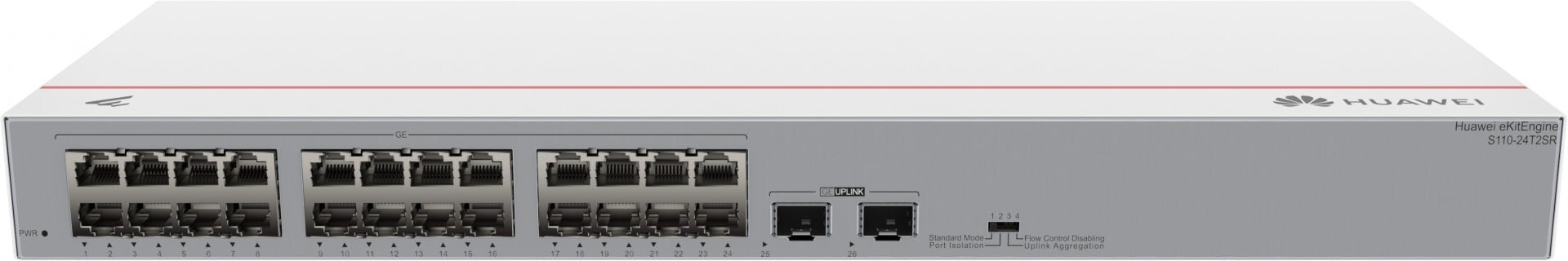 HUAWEI Huawei Switch S110-24T2SR (24*GE ports, 2*GE SFP ports, AC power) - RETI | TecnoCARE.net Sabaudia, Latina, Terracina, San Felice Circeo e Pontinia