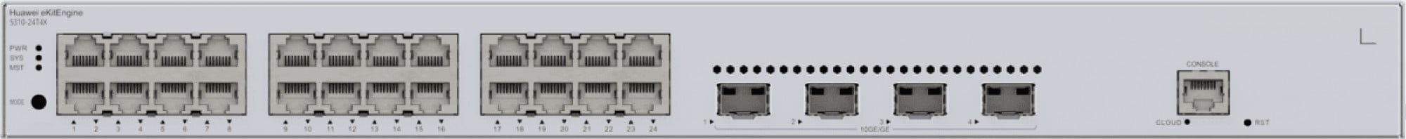 HUAWEI HUAWEI eKit S310 Series S310-24T4X Gestito L2+ Gigabit Ethernet (10/100/1000) 1U Grigio - RETI | TecnoCARE.net Sabaudia, Latina, Terracina, San Felice Circeo e Pontinia