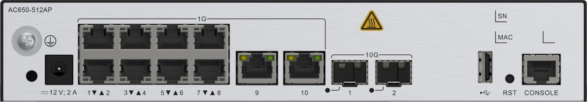 HUAWEI Huawei Controller AC650-512AP, unità principale AC650-512AP (porte elettriche 10*GE, porte ottiche 2*10GE, con adattatore AC/DC) - RETI | TecnoCARE.net Sabaudia, Latina, Terracina, San Felice Circeo e Pontinia