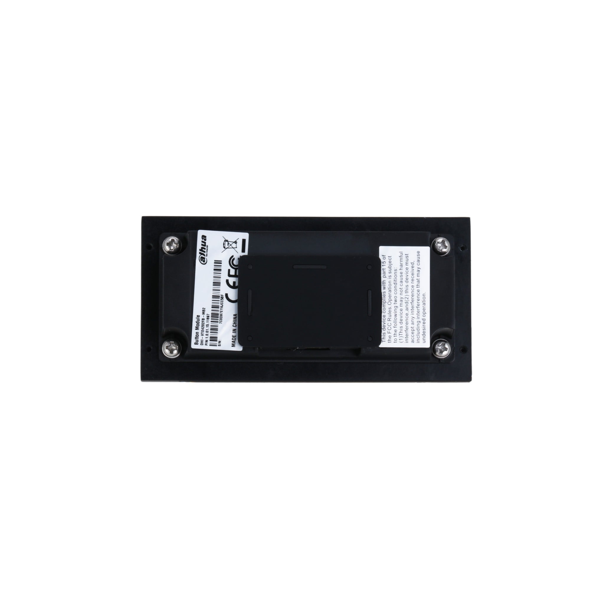 DAHUA Dahua VTO4202FB-MB1 Modulo con 1 pulsante di chiamata meccanico - ACCESSO E CONTROLLO | TecnoCARE.net Sabaudia, Latina, Terracina, San Felice Circeo e Pontinia