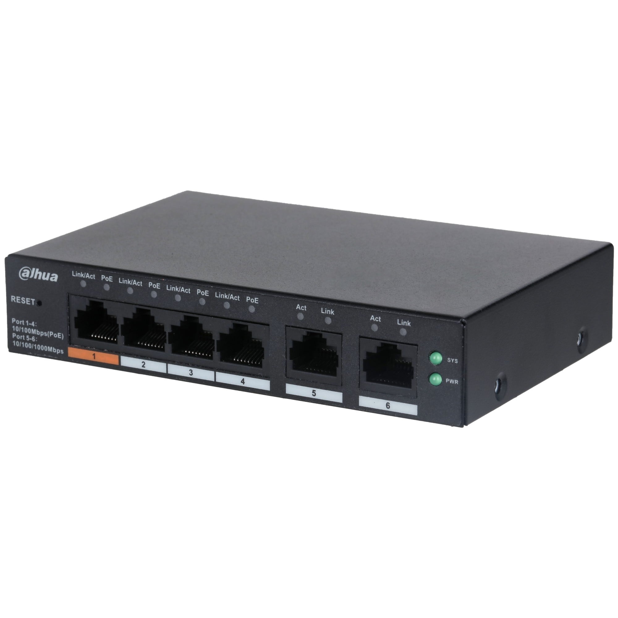 DAHUA Dahua CS4006-4ET-60 Switch desktopowy zarządzany w chmurze z 6 portami z 4 portami PoE - RETI | TecnoCARE.net Sabaudia, Latina, Terracina, San Felice Circeo e Pontinia