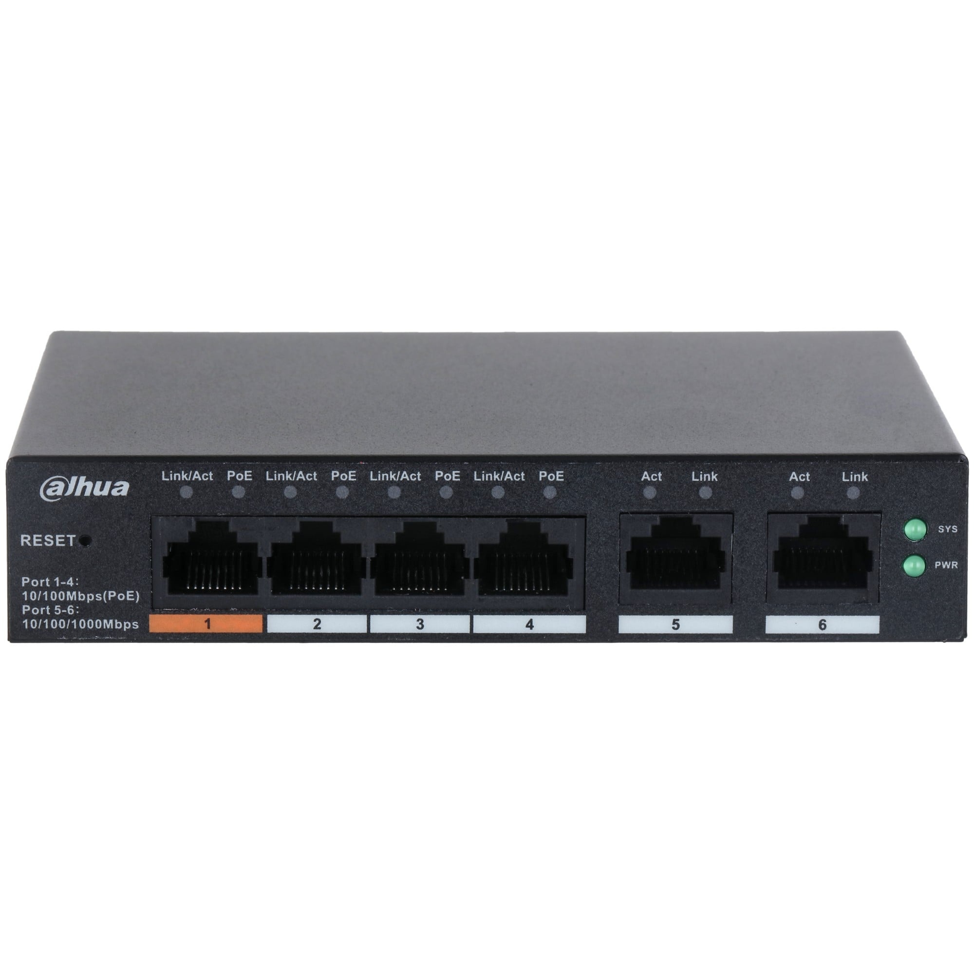 DAHUA Dahua CS4006-4ET-60 Switch desktopowy zarządzany w chmurze z 6 portami z 4 portami PoE - RETI | TecnoCARE.net Sabaudia, Latina, Terracina, San Felice Circeo e Pontinia