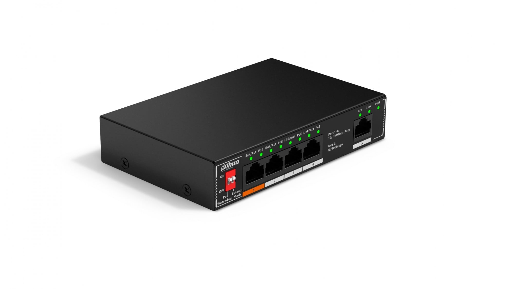 DAHUA Dahua SF1005P Switch desktop da 5 porte non gestito con PoE a 4 porte - RETI | TecnoCARE.net Sabaudia, Latina, Terracina, San Felice Circeo e Pontinia