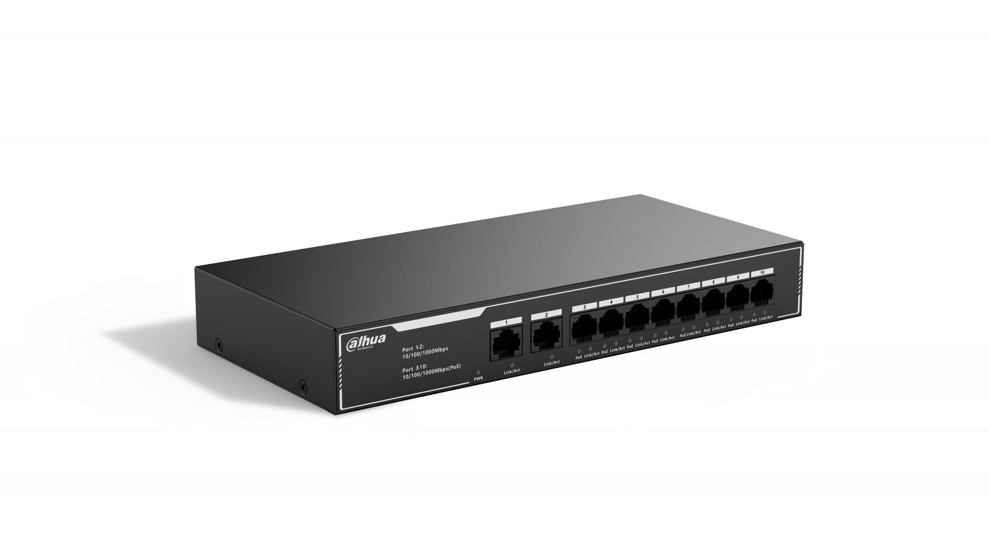 DAHUA Dahua SG1010LP Switch Gigabit PoE a 10 porte economico con 8 porte PoE - RETI | TecnoCARE.net Sabaudia, Latina, Terracina, San Felice Circeo e Pontinia