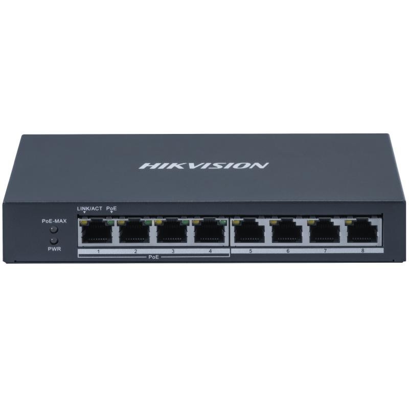 HIKVISION HIKVISION SWITCH 4 GIGABIT POE PORTS, 4 GIGABIT RJ45, 802.3AF/AT, POE POWER BUDGET 60W - SWITCH E HUB | TecnoCARE.net Sabaudia, Latina, Terracina, San Felice Circeo e Pontinia