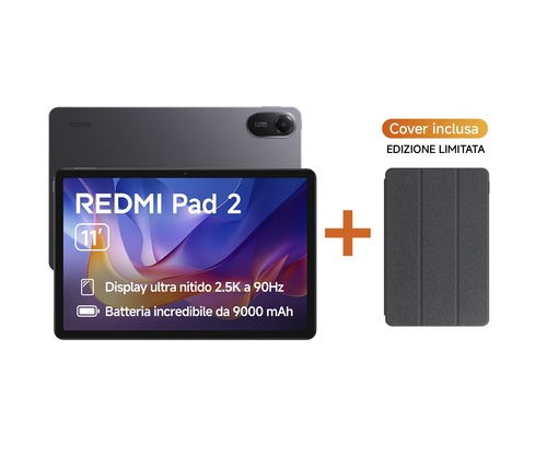 XIAOMI XIAOMI TABLET REDMI PAD 2 11 4+128GB WIFI GRAPHITE GRAY + COVER - TABLET PC | TecnoCARE.net Sabaudia, Latina, Terracina, San Felice Circeo e Pontinia