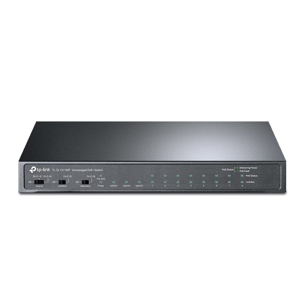 TP-LINK TP-Link TL-SL1311MP switch di rete Non gestito Fast Ethernet (10/100) Supporto Power over Ethernet (PoE) Nero - RETI | TecnoCARE.net Sabaudia, Latina, Terracina, San Felice Circeo e Pontinia