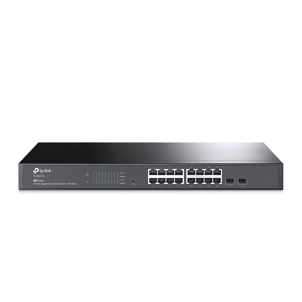 TP-LINK TP-Link JetStream TL-SG2218 switch di rete Gestito L2/L2+ Gigabit Ethernet (10/100/1000) 1U Nero - RETI | TecnoCARE.net Sabaudia, Latina, Terracina, San Felice Circeo e Pontinia
