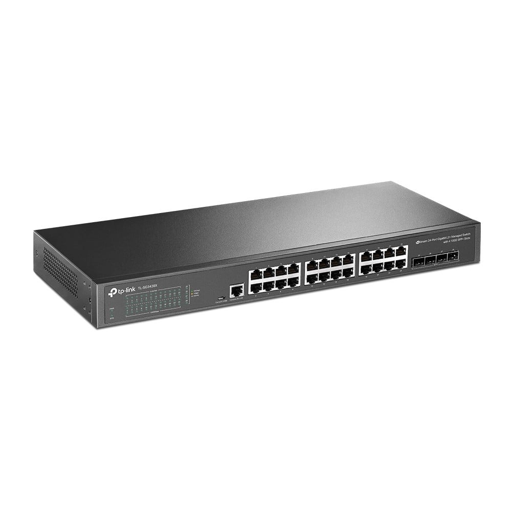 TP-LINK TP-Link JetStream TL-SG3428X switch di rete Gestito L2+/L3 Gigabit Ethernet (10/100/1000) 1U Nero - RETI | TecnoCARE.net Sabaudia, Latina, Terracina, San Felice Circeo e Pontinia