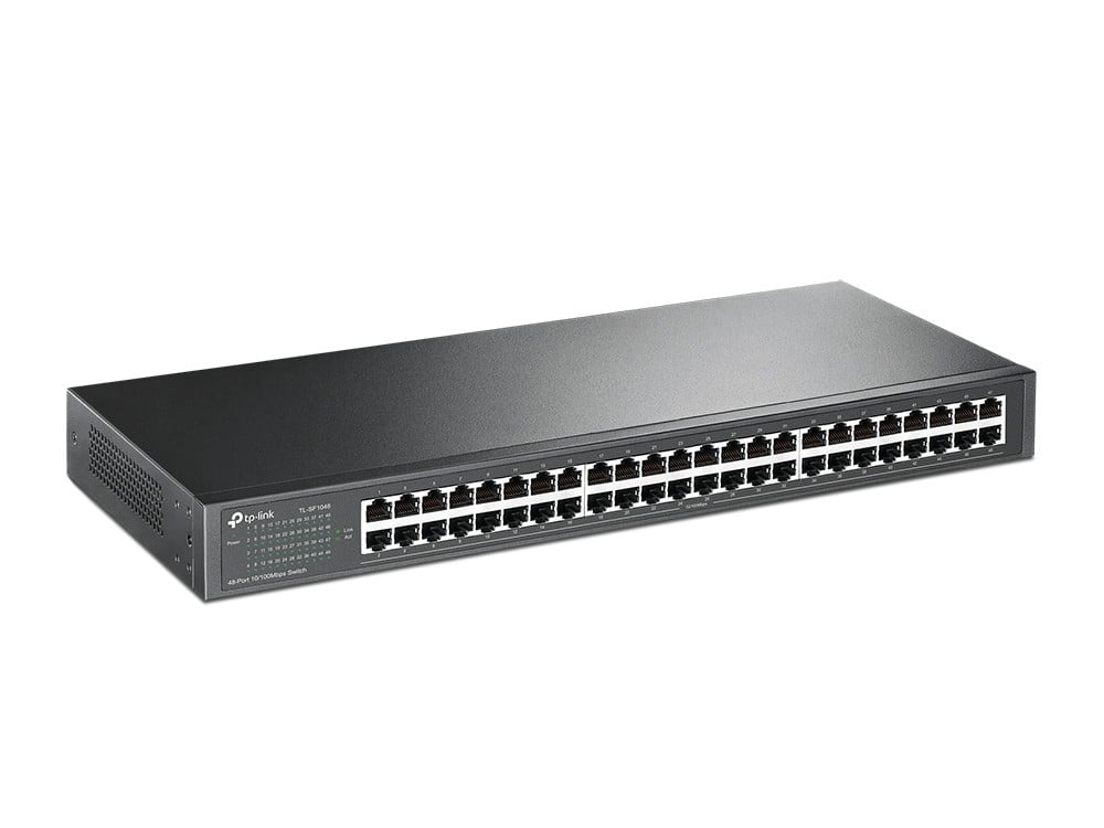 TP-LINK TP-Link TL-SF1048 switch di rete Non gestito Fast Ethernet (10/100) 1U Nero - RETI | TecnoCARE.net Sabaudia, Latina, Terracina, San Felice Circeo e Pontinia
