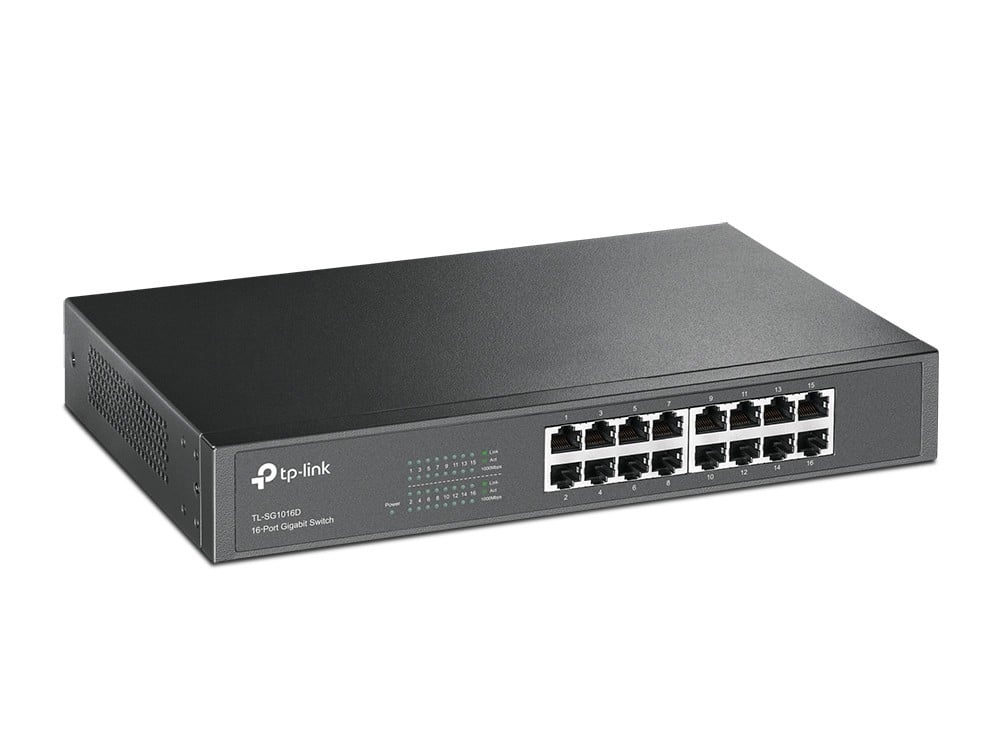 TP-LINK TP-Link TL-SG1016D switch di rete Non gestito L2 Gigabit Ethernet (10/100/1000) Nero - RETI | TecnoCARE.net Sabaudia, Latina, Terracina, San Felice Circeo e Pontinia