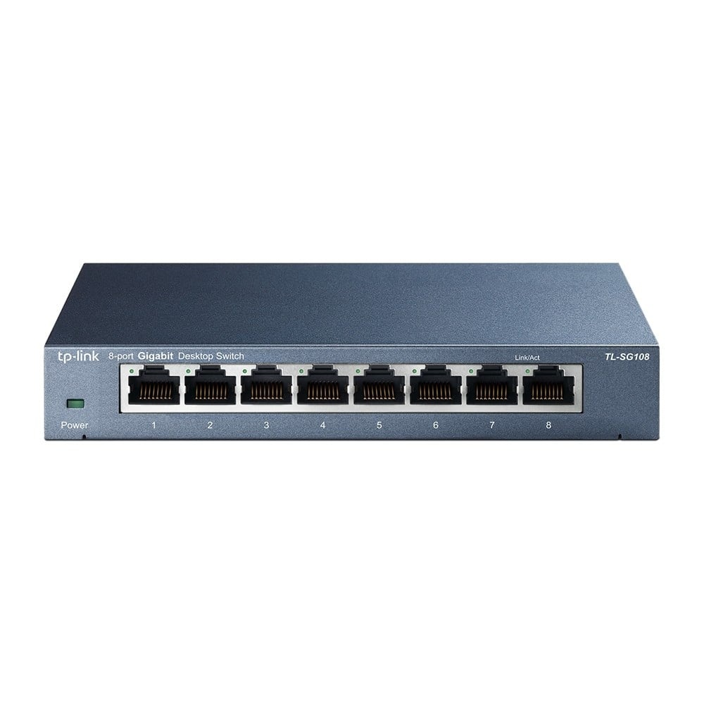 TP-LINK TP-Link TL-SG108 switch di rete Non gestito L2 Gigabit Ethernet (10/100/1000) Nero - RETI | TecnoCARE.net Sabaudia, Latina, Terracina, San Felice Circeo e Pontinia