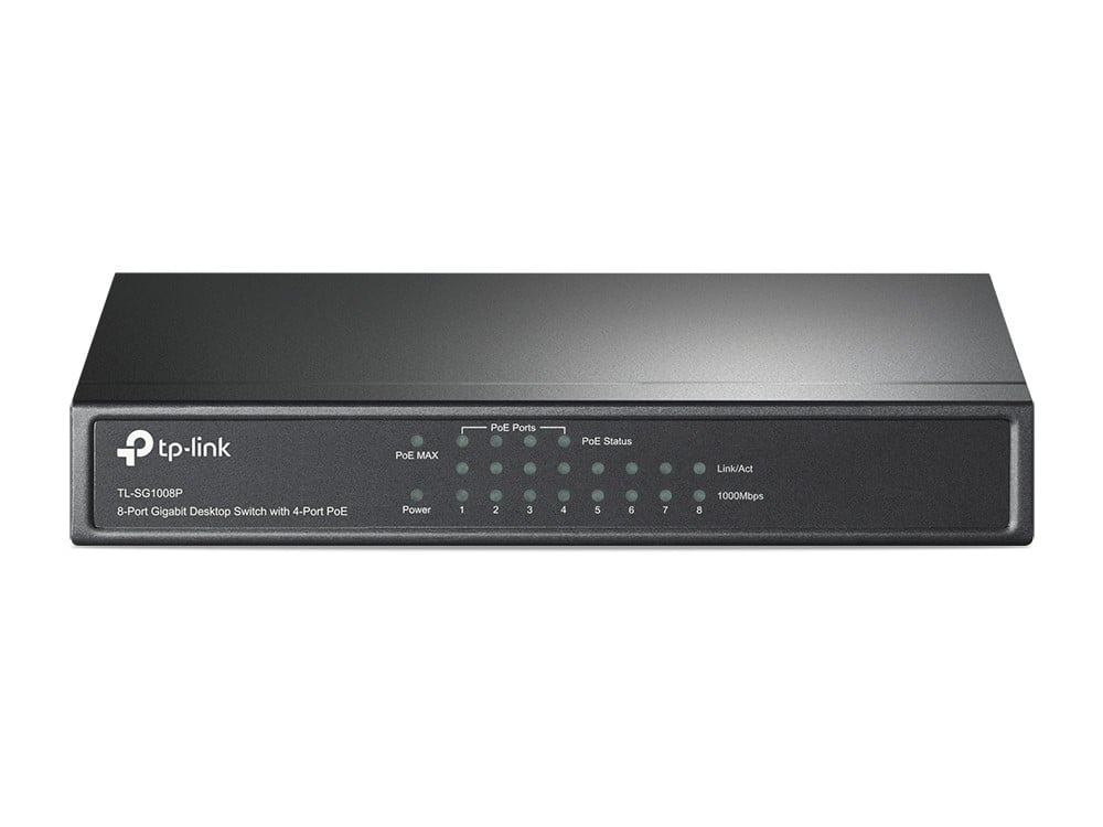 TP-LINK TP-Link TL-SG1008P switch di rete Non gestito Gigabit Ethernet (10/100/1000) Supporto Power over Ethernet (PoE) Nocciola - RETI | TecnoCARE.net Sabaudia, Latina, Terracina, San Felice Circeo e Pontinia