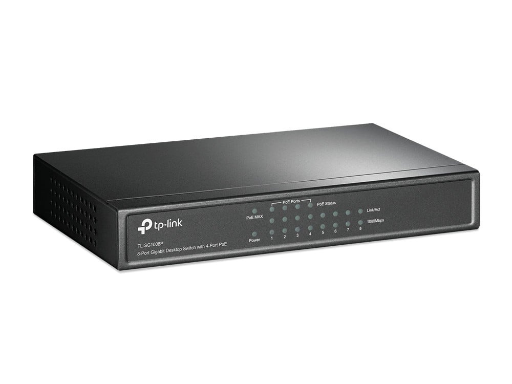 TP-LINK TP-Link TL-SG1008P switch di rete Non gestito Gigabit Ethernet (10/100/1000) Supporto Power over Ethernet (PoE) Nocciola - RETI | TecnoCARE.net Sabaudia, Latina, Terracina, San Felice Circeo e Pontinia