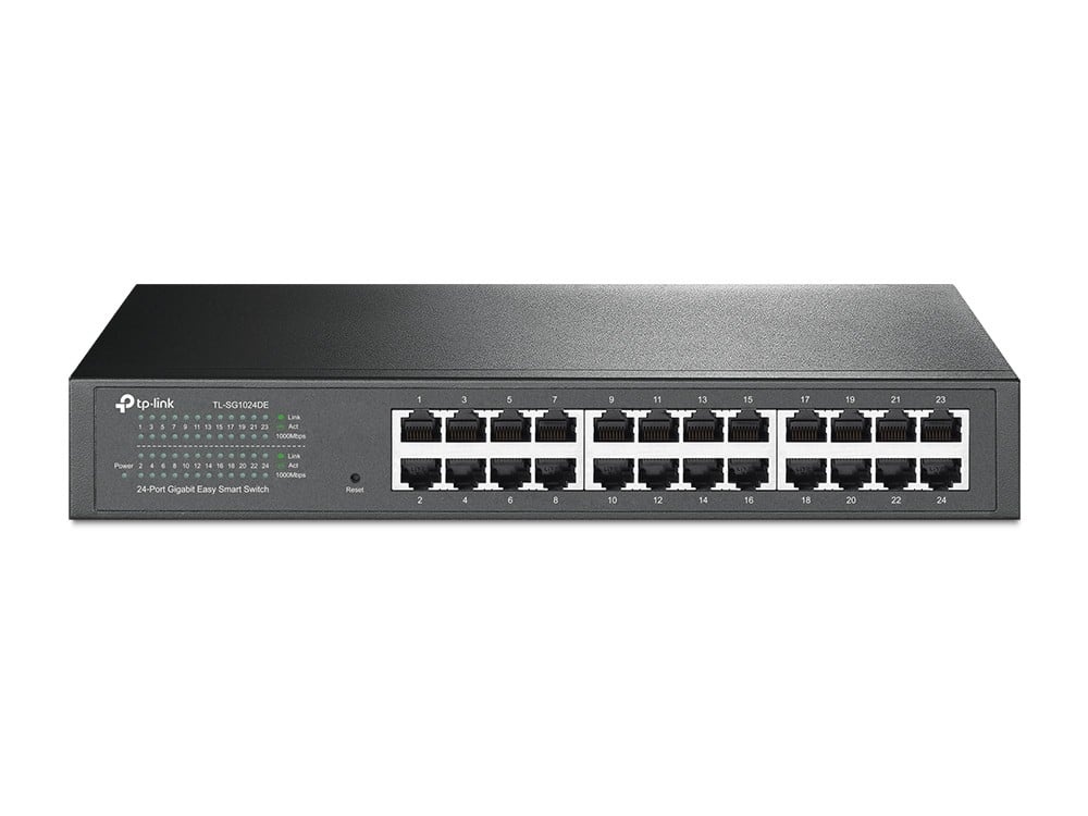 TP-LINK TP-Link TL-SG1024DE switch di rete Gestito L2 Gigabit Ethernet (10/100/1000) Nero - RETI | TecnoCARE.net Sabaudia, Latina, Terracina, San Felice Circeo e Pontinia