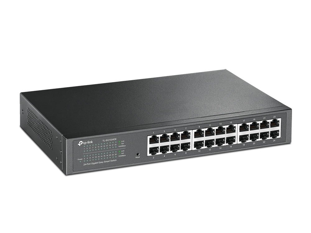 TP-LINK TP-Link TL-SG1024DE switch di rete Gestito L2 Gigabit Ethernet (10/100/1000) Nero - RETI | TecnoCARE.net Sabaudia, Latina, Terracina, San Felice Circeo e Pontinia