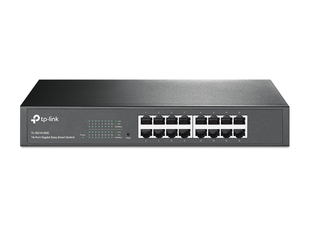 TP-LINK TP-Link TL-SG1016DE switch di rete Gestito L2 Gigabit Ethernet (10/100/1000) Nero - RETI | TecnoCARE.net Sabaudia, Latina, Terracina, San Felice Circeo e Pontinia