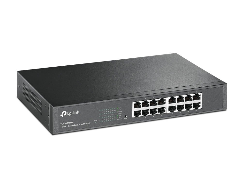 TP-LINK TP-Link TL-SG1016DE switch di rete Gestito L2 Gigabit Ethernet (10/100/1000) Nero - RETI | TecnoCARE.net Sabaudia, Latina, Terracina, San Felice Circeo e Pontinia