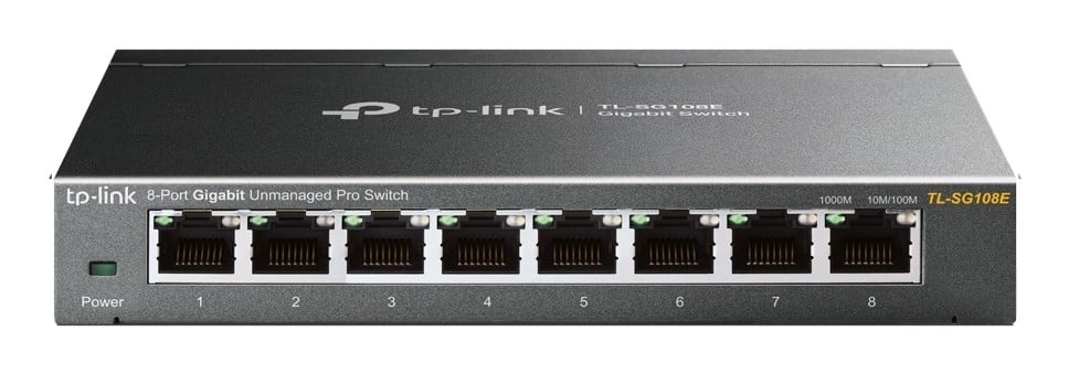 TP-LINK TP-Link TL-SG108E switch di rete Gestito L2 Gigabit Ethernet (10/100/1000) Nero - RETI | TecnoCARE.net Sabaudia, Latina, Terracina, San Felice Circeo e Pontinia