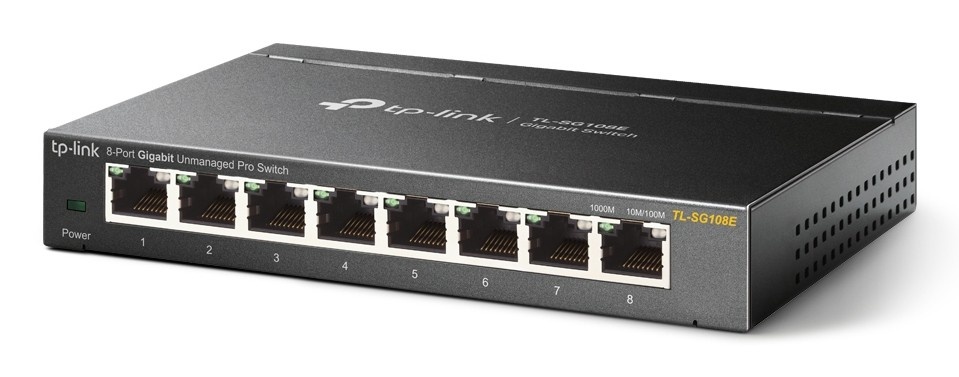TP-LINK TP-Link TL-SG108E switch di rete Gestito L2 Gigabit Ethernet (10/100/1000) Nero - RETI | TecnoCARE.net Sabaudia, Latina, Terracina, San Felice Circeo e Pontinia