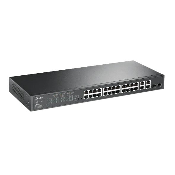 TP-LINK TP-Link JetStream TL-SL2428P switch di rete Gestito L2 Fast Ethernet (10/100) Supporto Power over Ethernet (PoE) 1U Nero - RETI | TecnoCARE.net Sabaudia, Latina, Terracina, San Felice Circeo e Pontinia